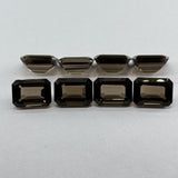 Natural Smoky Quartz 10x14mm Octagon Cut – AAA+ Quality Rich Brown Gemstone for Statement Jewelry