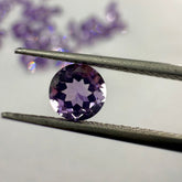 5mm Round Faceted Brazilian Amethyst – AAA+ Quality – 100% Natural Gemstone – Ideal for Fine Jewelry & Custom Designs