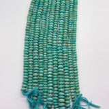 7mm to 10mm Amazonite Smooth Rondelle Beads – 100% Natural AAA+ Quality – Calming Blue-Green Gemstones for Jewelry Making