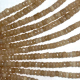 Grapolite Faceted Rondelle Beads – 4mm to 10mm – Natural Earthy Gemstones for Jewelry Making