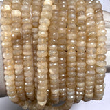 Grapolite Faceted Rondelle Beads – 4mm to 10mm – Natural Earthy Gemstones for Jewelry Making