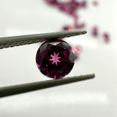 5mm Rhodolite Garnet Faceted Round – Natural Deep Pink Gemstone, Loose Garnet, January Birthstone for Jewelry Making