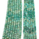 Natural Amazonite 8mm to 12mm Faceted Rondelle Beads – AAA+ Quality Blue-Green Gemstone for Jewelry Making