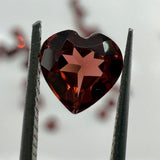 6mm Mozambique Garnet Faceted Heart – Natural Deep Red Gemstone for Jewelry Making