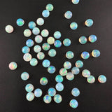 Natural Ethiopian Opal Round Cabochons – 3mm to 8mm – AAA+ Quality – Smooth Polished Gemstones for Jewelry Making