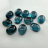 9x7mm Blue Tourmaline Oval Cabochon – Natural AAA+ Top Quality Gemstone