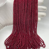3mm Ruby Smooth Beads – Natural AAA+ Round Beads for Fine Jewelry Making