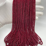 3mm Ruby Smooth Beads – Natural AAA+ Round Beads for Fine Jewelry Making