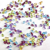 Multi Stone Faceted Pear Drop Gemstones – 3x5mm to 9x11mm – AAA+ Natural Mixed Gemstone Pear Shapes for Jewelry