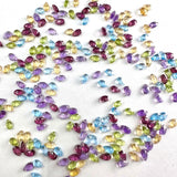 Multi Stone Faceted Pear Drop Gemstones – 3x5mm to 9x11mm – AAA+ Natural Mixed Gemstone Pear Shapes for Jewelry