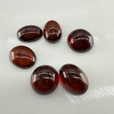 100% Natural Hessonite Oval Cabochon | AAA+ Quality Orange-Brown Garnet for Jewelry Making