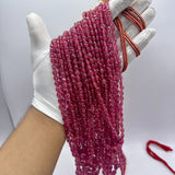 Natural Pink Tourmaline Smooth Oval Beads – 6x4mm to 8x10mm – 17 Lines / 2325 Carats – Premium Hand-Polished Gemstone Strands