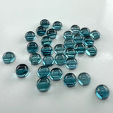 Natural Blue Tourmaline 6mm Round Cabochon | AAA+ Quality Gemstone for Fine Jewelry