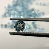 Natural Aquamarine 3mm Round Faceted Gemstone | AAA+ Quality Loose Stones for Jewelry