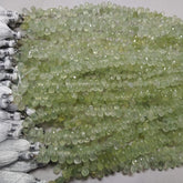 Natural Prehnite Faceted Drops 4x6mm to 7x9mm | AAA+ Gemstones for Jewelry Making