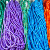 Natural Emerald, Ruby & Multi-Color Sapphire Faceted Rondelle Beads – 3mm to 4mm – 870 Carats – 14 Lines – Mixed Precious Gemstone Beads for Jewelry Making