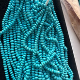 Top Quality Natural Turquoise Faceted Rondelle Beads – 5mm to 7mm – Premium Grade Gemstone Beads for Jewelry Making