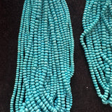 Top Quality Natural Turquoise Faceted Rondelle Beads – 5mm to 7mm – Premium Grade Gemstone Beads for Jewelry Making