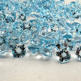 7mm Sky Blue Topaz Cushion Check Top – AAA+ Natural Gemstone | Brilliant Blue Sparkle | Ideal for Jewelry Making