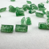 8x4mm Green Aventurine Baguette Cut – Natural AAA+ Gemstone for Jewelry Design | Sleek Rectangular Green Stone