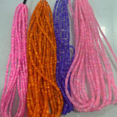 Ethiopian Opal Multi-Color Faceted Rondelle Beads – 3mm to 5mm – 100% Natural Gemstones for Jewelry Making