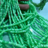 Ethiopian Opal Multi-Color Faceted Rondelle Beads – 3mm to 5mm – 100% Natural Gemstones for Jewelry Making