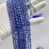 Tanzanite Smooth Oval Beads – 5x7mm to 10x15mm Natural AAA Tanzanite Gemstones for Jewelry Making – 12 Lines, 2150 Carats