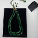Natural Emerald Smooth Rondelle Beads – 8mm to 14mm – 2 Lines, 818.92 Carats – AAA+ Quality for Luxury Jewelry Making
