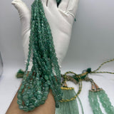 Premium Russian Emerald Smooth Oval Beads – 3x5mm to 6x8mm – 745 Carats – AAA+ Natural Gemstone Strands