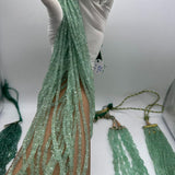 Natural Russian Emerald Faceted Rondelle Beads – 3mm to 6mm – 2505 Carats – 34 Lines – AAA+ Quality Gemstones