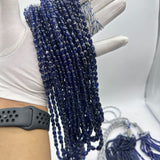 Blue Sapphire Smooth Oval Beads – Glass Filled – 5x7mm to 9x11mm – 2530 Cts – 16 Lines – AAA+ Quality for Custom Jewelry