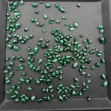 Natural Emerald Smooth Pears – 3x5mm to 6x8mm – 0.6 to 0.8 Cts Avg – AAA+ Quality – 100% Natural Gemstones for Jewelry Making