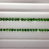 Natural Tsavorite Garnet Diamond Cut Rounds – 2.5mm & 3mm AAA+ Green Gemstones
