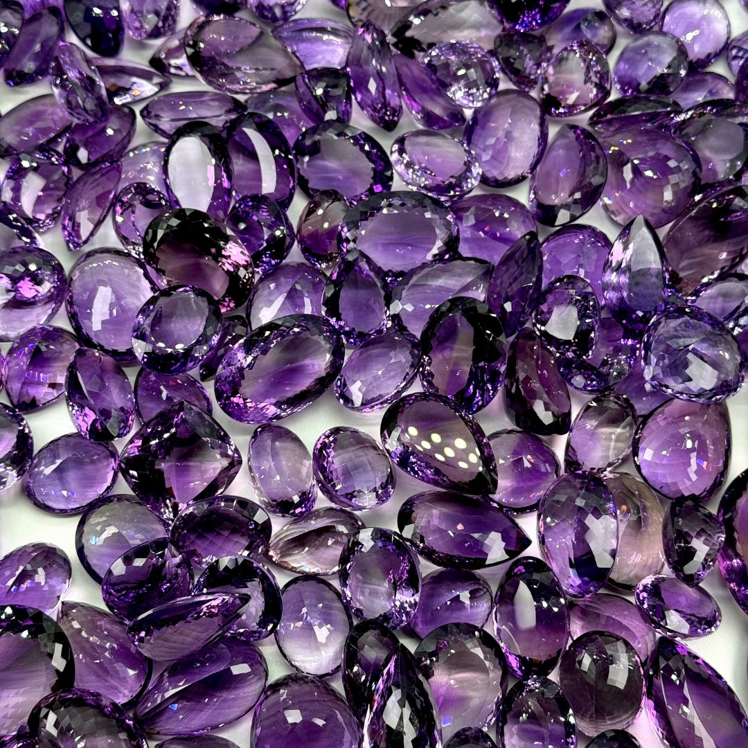 Natural Amethyst Free Size Gemstones – Large AAA+ Grade Loose Stones for Jewelry & Healing