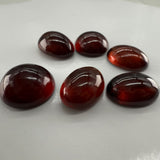 100% Natural Hessonite Oval Cabochon | AAA+ Quality Orange-Brown Garnet for Jewelry Making