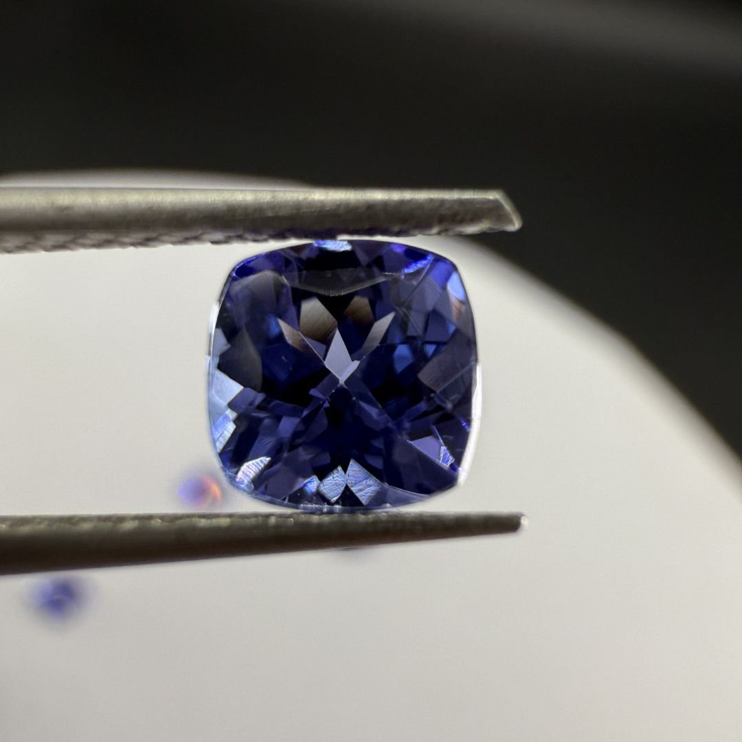 Natural Tanzanite Cushion Cut 5mm – AAA+ Quality Gemstone for Fine Jewelry | 100% Genuine | Artisan Crafted