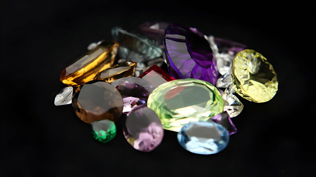 Creating Artwork Using Colored Gemstones and Jewelry